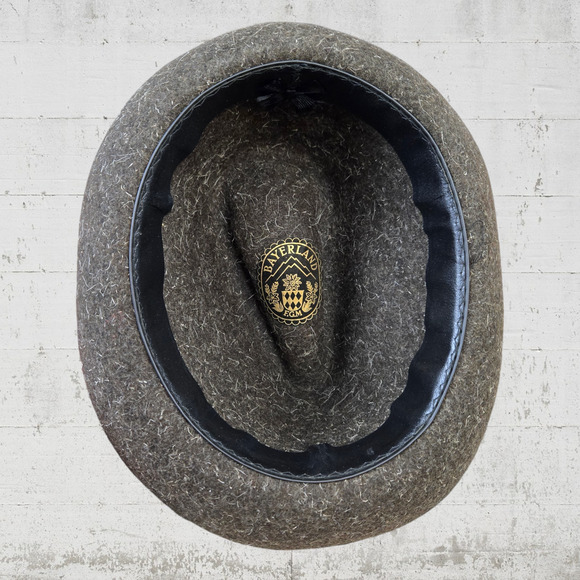 1950s Vintage Gray Green German Bavaria Wool Traditional Alpine Trilby Hat - Picture 4 of 7